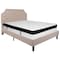 Flash Furniture Queen Platform Bed Set, Beige SL-BMF-3-GG - alternate 4